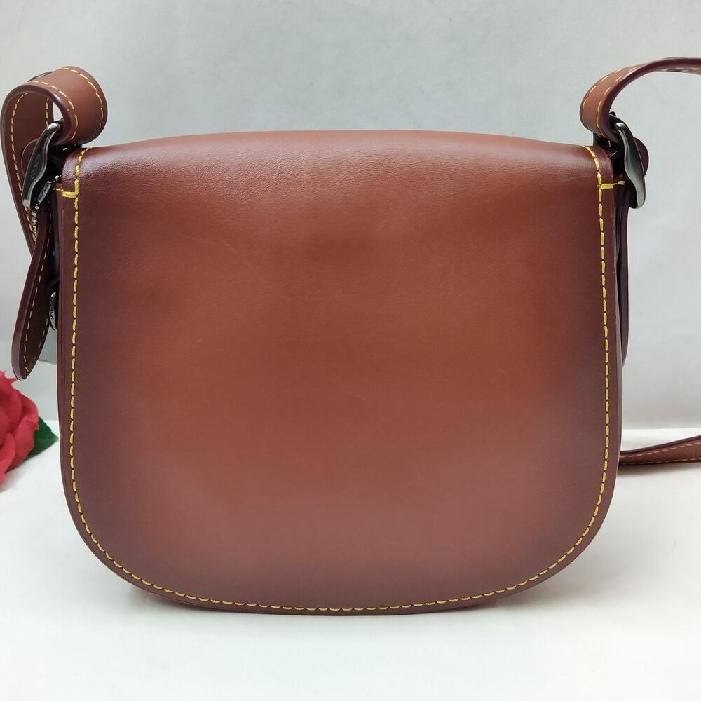 Coach 1941 Saddle 23 Brown Leather Flap Closure Crossbody Bag - Picture 2 of 16